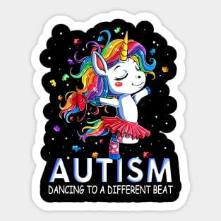 Autism Dancing To A Different Beat Sticker